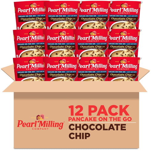 Pearl Milling Company Pancake Cups, Chocolate Chip, 2.11oz Cups (12 Pack)