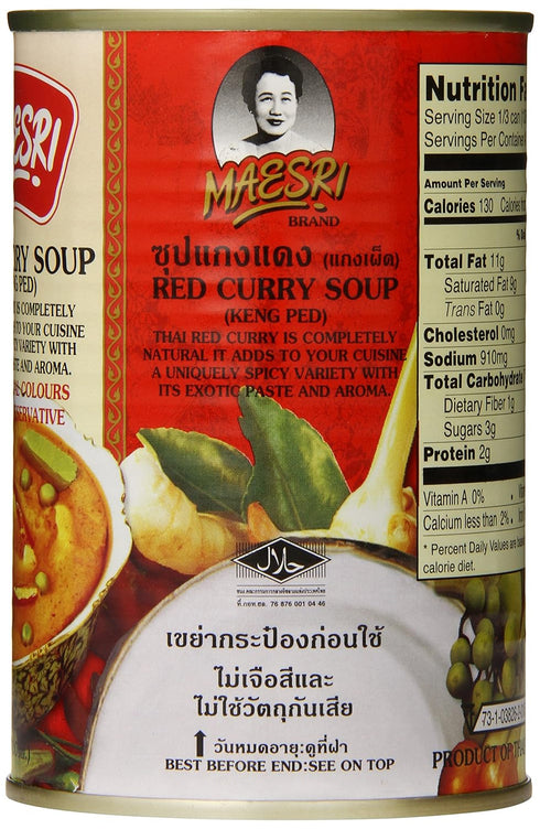 14 (Pack 12) MaeSri Red Curry Soup, Ounce