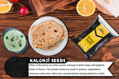 Rani Kalonji (Black Seed, Nigella Sativa, Black Cumin) Seeds 7oz (200g) ~ All Natural | Gluten Friendly | Non-GMO |