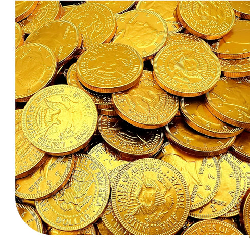 Milk Chocolate Coins Bulk - 2 Pound Pack - 160 Count -