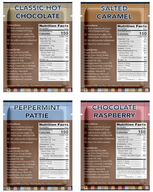 Pack 64 (2 32 Double Donut Hot Chocolate Variety Ct X CT)