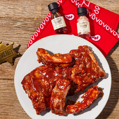 Set, Set 12 Thoughtfully Gourmet, Wild Western-Themed BBQ Sauce and Rubs Book Gift Includes Honey, Montreal Rub & More
