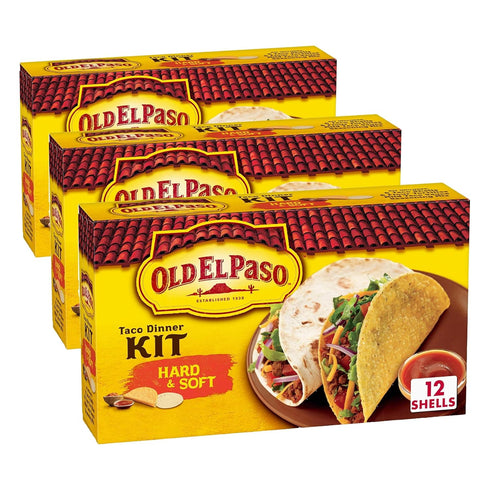 Old El Paso Taco Dinner Kit, Hard & Soft, 11.4 oz. (Pack