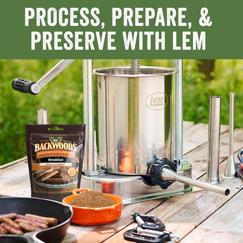 LEM Products Reduced Sodium Breakfast Sausage Seasoning - Ideal for Wild Game, Seasons Up to 5 Pounds, 1.6 Ounce