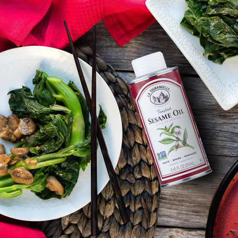 La Tourangelle Toasted Sesame Oil - Great for Cooking, Add to Noodles, Stir-Fry, 8.45 Fl Oz