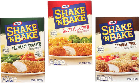 Shake N Bake Variety Bundle: (1) Original Pork 5oz, (1) Original Chicken