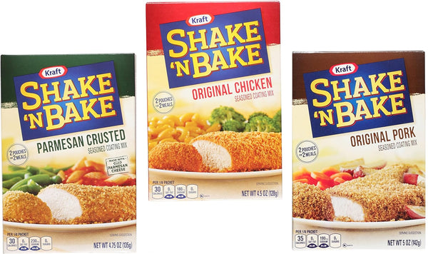 Shake N Bake Variety Bundle: (1) Original Pork 5oz, (1) Original Chicken