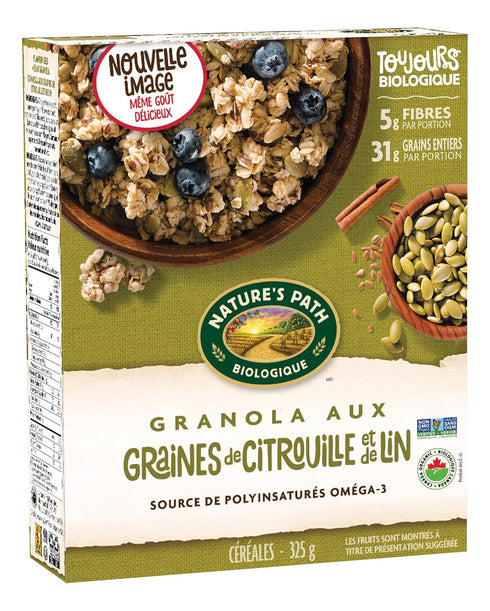 11.5 (Pack 6) Nature's Path Organic Granola Cereal, Pumpkin Seed + Flax, Ounce Box