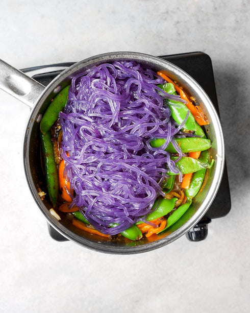 (1 Pack) Bgreen Food- Purple Yam & Sweet Potato Vermicelli, Premium Ube, Gluten-Free, Vegan