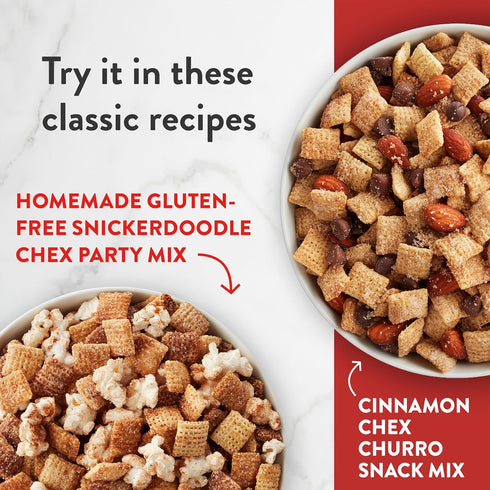 19.2 oz Cinnamon Chex Cereal, Gluten Free Breakfast Cereal, Made with Whole Grain, Family Size