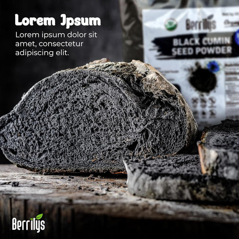 5LB Black Cumin Seeds Powder, Organic, Berrilys, Ground, Also Known As Nigella Sativa, Kalonji, Black Cumin Seed Flour