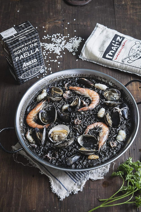 (1 2.2 lbs) Matiz Valenciano Paella Rice from Spain | Traditional Spanish Medium-Grain | Risotto, Arrs Negre, Seafood