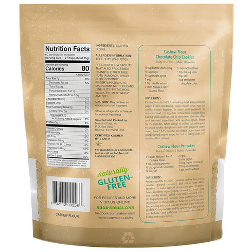 32 Nature's Eats Cashew Flour Finely Ground, Ounce