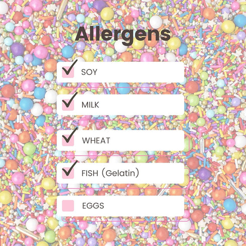 Sprinkle Pop 2oz Rainbow Road Sprinkle Mix | Blend of Rainbow Sprinkles for Decorating Birthday Cakes, Cookies, Cupcakes