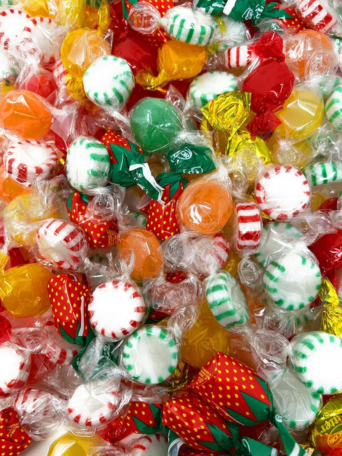 6 lbs 96 oz. American Old Fashioned Hard Candy - - Peppermint and Spearmint Starlights, Cinnamon Disks, Butterscotch
