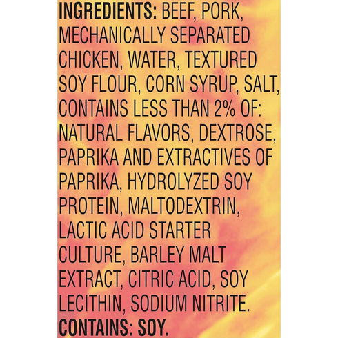 5g 0.28 oz. (3 Count) Slim Jim Smoked Meat Sticks, Original Flavor, Protein Per Serving, Snack Size