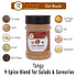 Tarkeeb Chat Masala 4.23 oz Shaker Top PET Jar, Tangy Indian Seasoning, All Natural, Vegan, Gluten Free