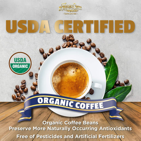 2 Lb) Mt. Whitney Organic Swiss Water, Low Acid, Decaf Coffee from Peru (Whole Bean