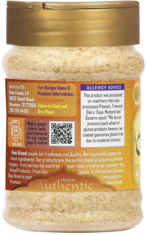 3.75oz (106g) Rani Asafetida (Hing) Ground PET Jar ~ All Natural | Salt Free | Vegan | Non-GMO | Kosher | Asafoetida