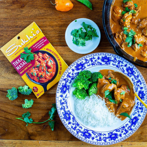 3oz (Pack 6) 84 Sukhi's Indian Curry Paste - Chicken Tikka Masala Sauce of Servings - Gluten Free Food Indian Curry