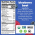 4.22 oz, 12 Count Noka Superfood Fruit Smoothie Pouches, Blueberry Beet, Healthy Snacks with Flax Seed, Prebiotic Fiber