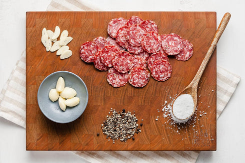 Driftless Provisions 4.5 oz Artisanal Saucisson Sec Uncured Dry Salami - Naturally Fermented - Nitrate and Nitrite