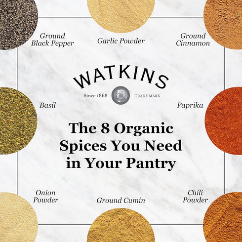 4.9 oz (Pack 1) Watkins Gourmet Spice, Organic Basil, Bulk Food Service Size