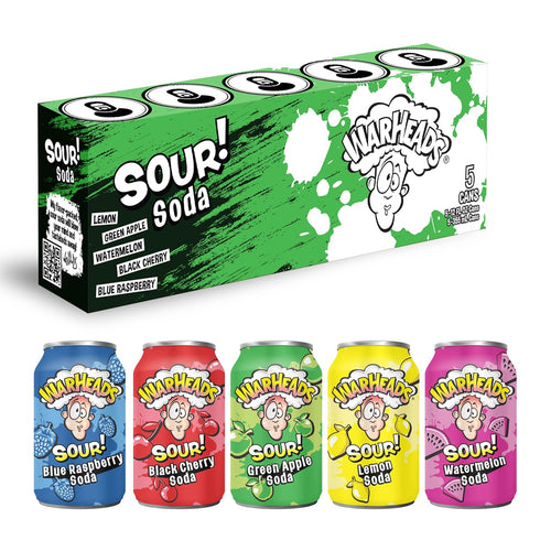 WARHEADS SODA - Sour Fruity Soda with Classic Warheads Flavors Perfectly Balanced