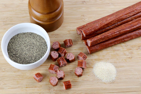 16 (8 packs 2) Wenzels Farm Beef Sticks Made in the USA Snack Sticks Flavorful, Natural Smoked High Protein, Low Carb
