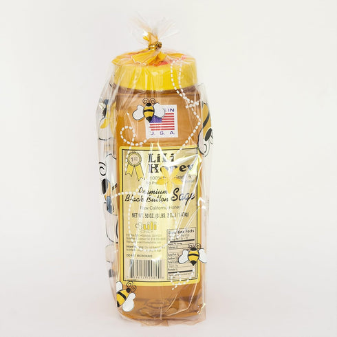 Lili Farms 50 Oz. 3 1/8 Lb 1.42 California Raw Premium Black Button Sage Honey kg Pure Natural Grade A Gift Wrapped