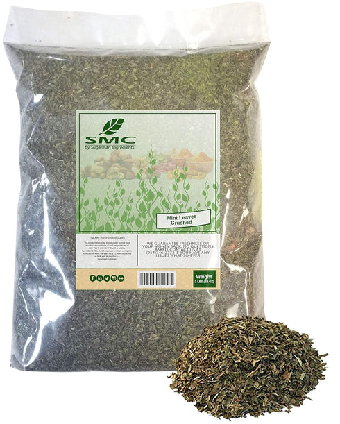 Mint Leaves (Crushed) 2 Pounds Bulk Bag-Mentha