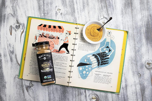 3.1 Watkins Gourmet Organic Spice Jar, Garlic Powder, Ounce