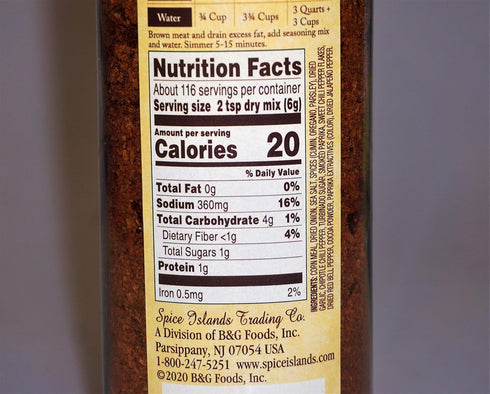 Spice Islands Premium Taco Seasoning - 24.5 Ounce