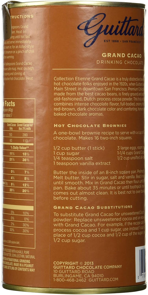 Guittard 10 oz (Pack 2) Grand cacao Drinking Chocolate