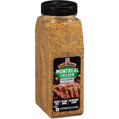 McCormick Grill Mates Montreal Chicken Seasoning, 23 oz Container with Garlic, Onion, Black and Red Pepper
