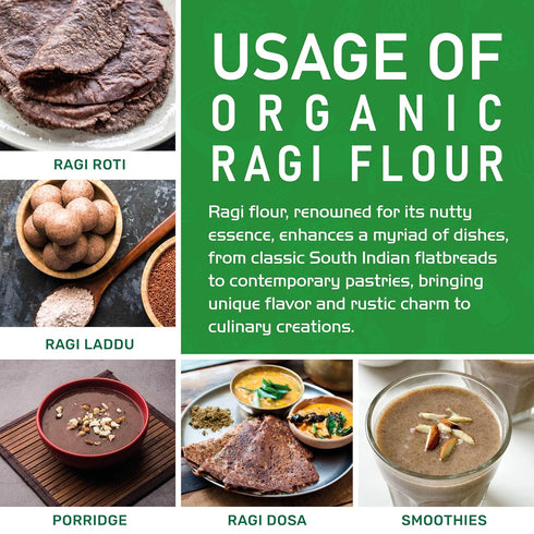 2 (32 Jiva Organic Ragi Flour Pound Bag ounce) - Finger Millet Flour