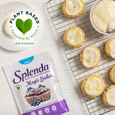 SPLENDA Magic Baker Zero Calorie Baking Blend with Stevia, Erythritol, and Allulose, 1lb Pouch