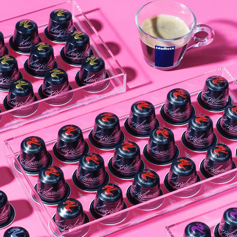 Pack (60 Lavazza Espresso Variety of Aluminum Capsules Compatible with Nespresso* Original Machines, Contains Light