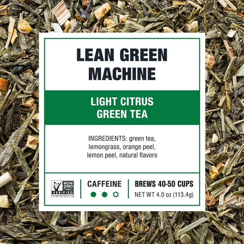 50 4 Tiesta Tea - Lean Green Machine, Loose Leaf, Light Citrus Green Tea, Premium Loose Leaf Blend, Medium Caffeinated