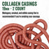 19mm, 16 Pack, 2-Pack LEM Products Mahogany Smoked Collagen Casings, Edible Sausage Casings, Stuffs Approximately