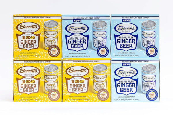 Barritt's Mixers - Ginger Beer Mix, Non-Alcoholic Soda Cocktail Mixer, 7.5 fl