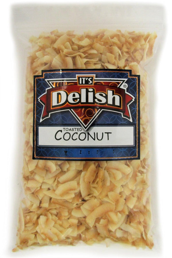 Gourmet Toasted Sweetened Coconut Chips by Its Delish 2 LBS Bulk Bag