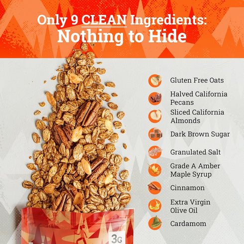 11 OZ Ladera Almond Pecan Granola - Low Sugar Artisanal Breakfast Cereal, Gluten Free & Vegan, Honest Ingredients