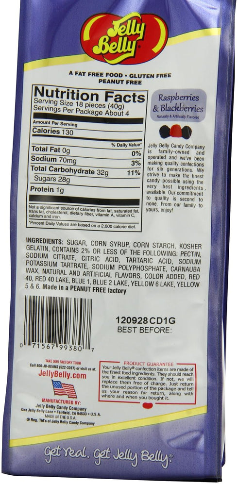 Jelly Belly Gift Bag, Raspberries and Blackberries