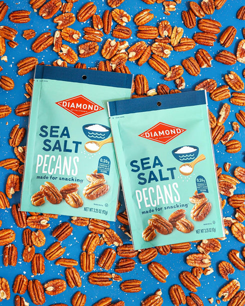 3.25 oz. Diamond of California Sea Salt Pecans Made for Snacking