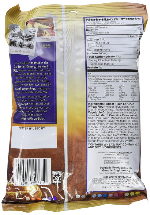 Gardetto's 5.5 Oz (Pack 7) Rye Chips, Deli Style Mustard