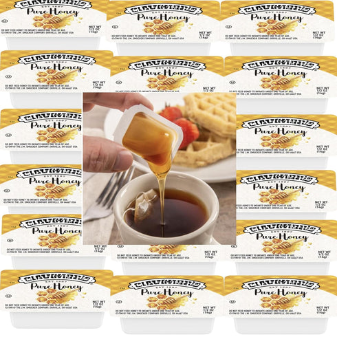 Vallary Honey Portion Cups 0.5 oz Individual Packs Bulk 40 Count Pure Natural