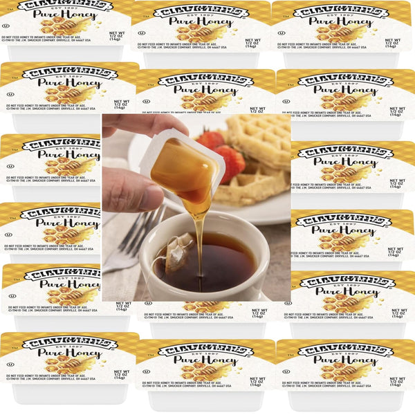 Vallary Honey Portion Cups 0.5 oz Individual Packs Bulk 40 Count Pure Natural