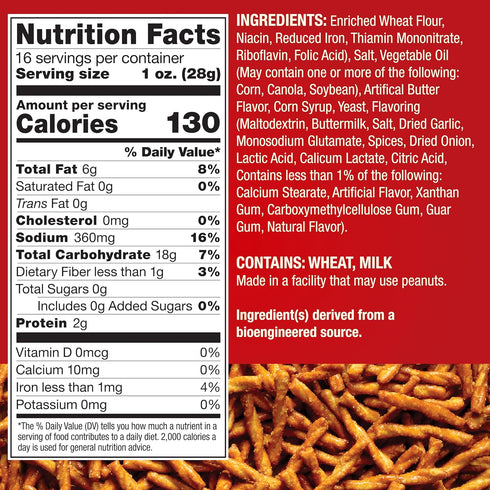 Dot's Pretzels Original Seasoned Pretzel Twists - Healthy Kids Snacks, 16oz Grocery Sized Bag