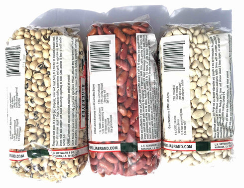 1 LB Louisiana Favorites Camellia Dried Beans Peas (Blackeye's, Kidney, Great Northern White)